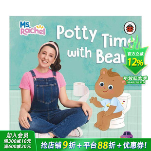 【预售】瑞秋老师和豆豆的如厕时光 Ms Rachel: Potty Time with Bean 英文儿童插画故事绘本 进口童书