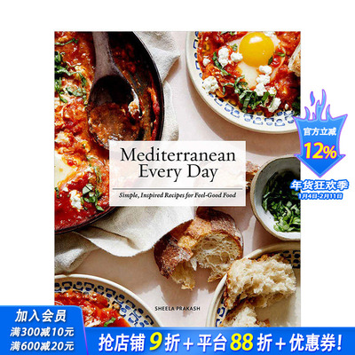 【现货】Mediterranean Every Day日常地中海风味食谱 英文原版餐饮料理西餐