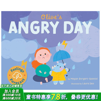 【预售】【情绪晴雨表】奥丽弗愤怒的一天 【Feelings Forecast】Olive's Angry Day 英文儿童插画故事绘本 进口童书