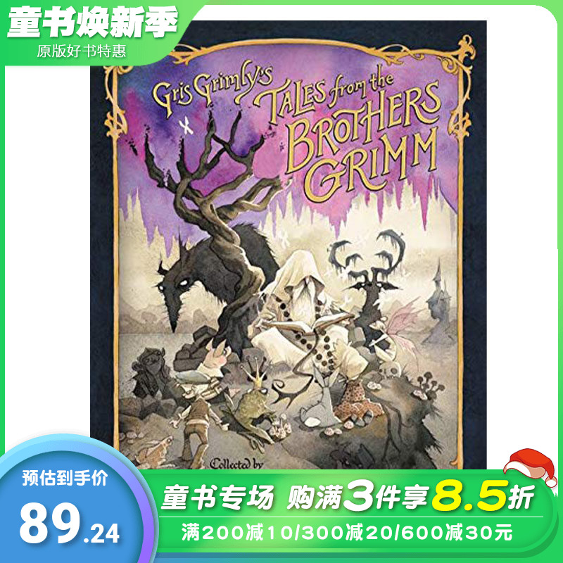 【现货】【XJ】 Gris Grimly’s Tales from the Brothers Grimm，格林兄弟英文原版图书籍进口正版 Grimm儿童分阶阅读