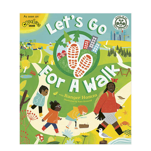 【现货】让我们出去散散步Let\'s Go For a Walk 3-6岁儿童课外自然科普观察启蒙游戏互动操作书 英文原版【善优童书】