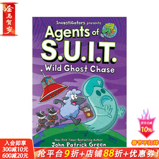 【预售】【调查员：西装特工】卷3：疯狂幽灵追逐(精装)InvestiGators:Agents of S.U.I.T. 英文儿童漫画故事 英语拓展阅读进口书