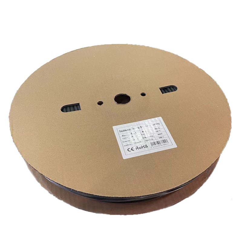 双壁热缩管  带胶6.4  1Q00米每卷 黑色