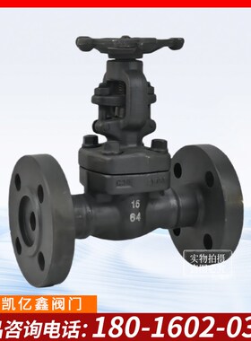 A105锻钢法兰闸阀Z41H-25C/100C锻打截止阀耐高温高压导热油蒸汽