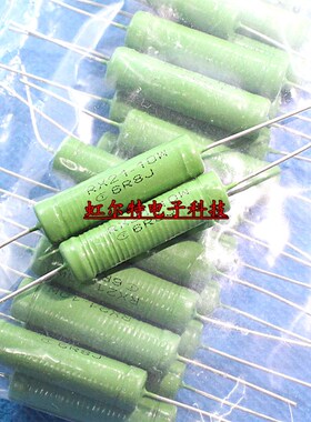 RX21-10W线绕电阻 10W 68RJ 680RJ 6.8K 68欧 680R 6K8J 铜脚20只