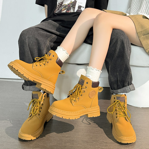 回力可爱鬼加绒情侣马丁靴冬季