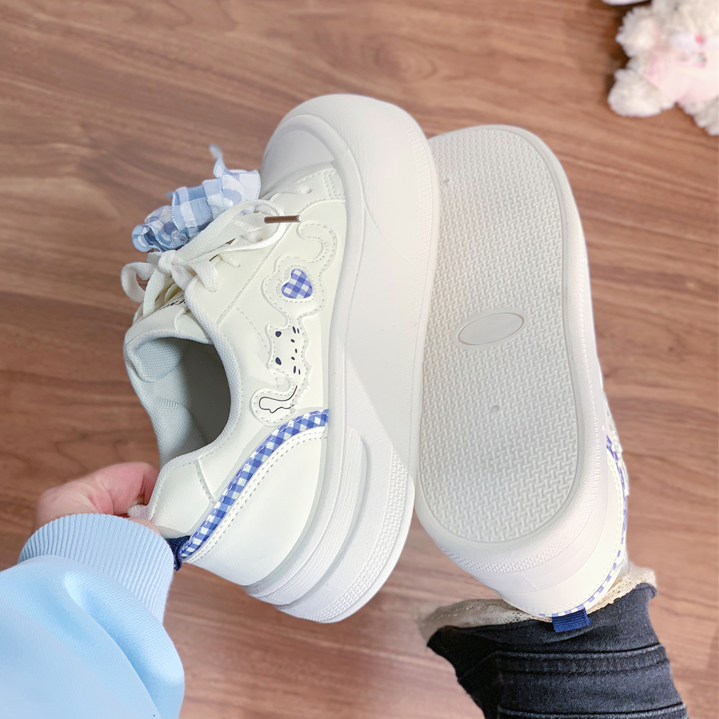 人本原创猫咪小白鞋女2026春季