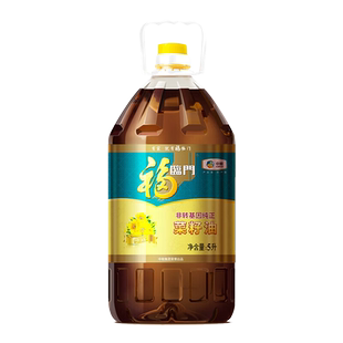 福临门非转基因纯正菜籽油5L食用油菜油风味浓郁植物油团购家用