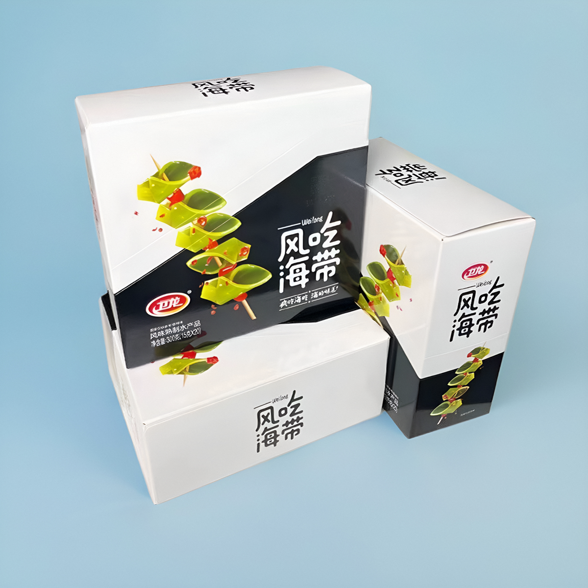 卫龙风吃海带盒装网红休闲食品
