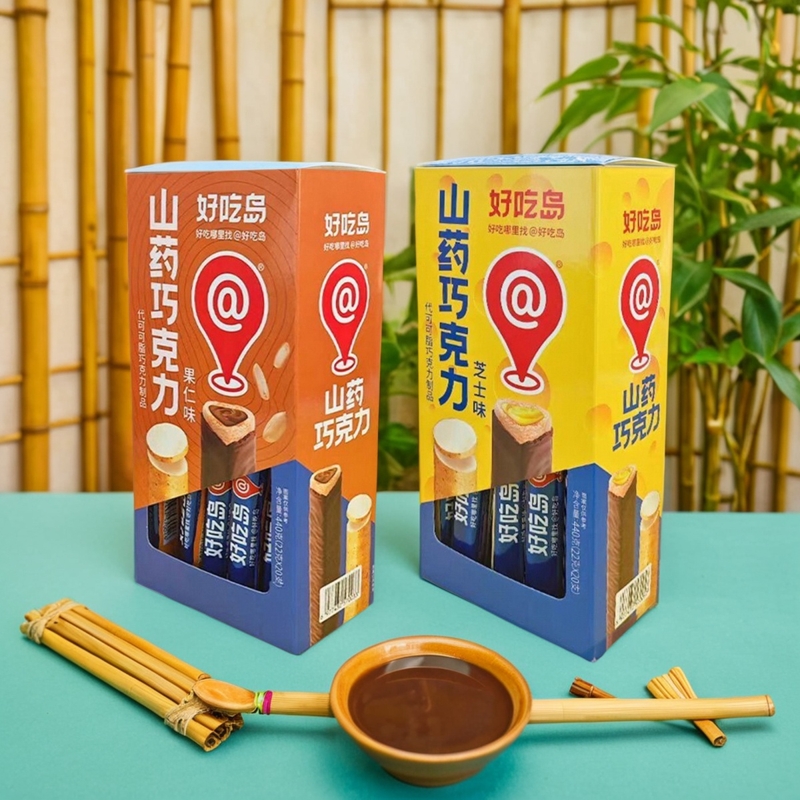 好吃岛山药巧克力22克棒长条涂层网红三角酥能量棒休闲零食小吃