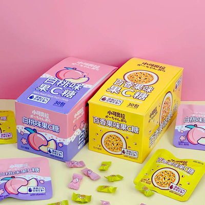 小可奥拉无糖维C休闲网红糖果