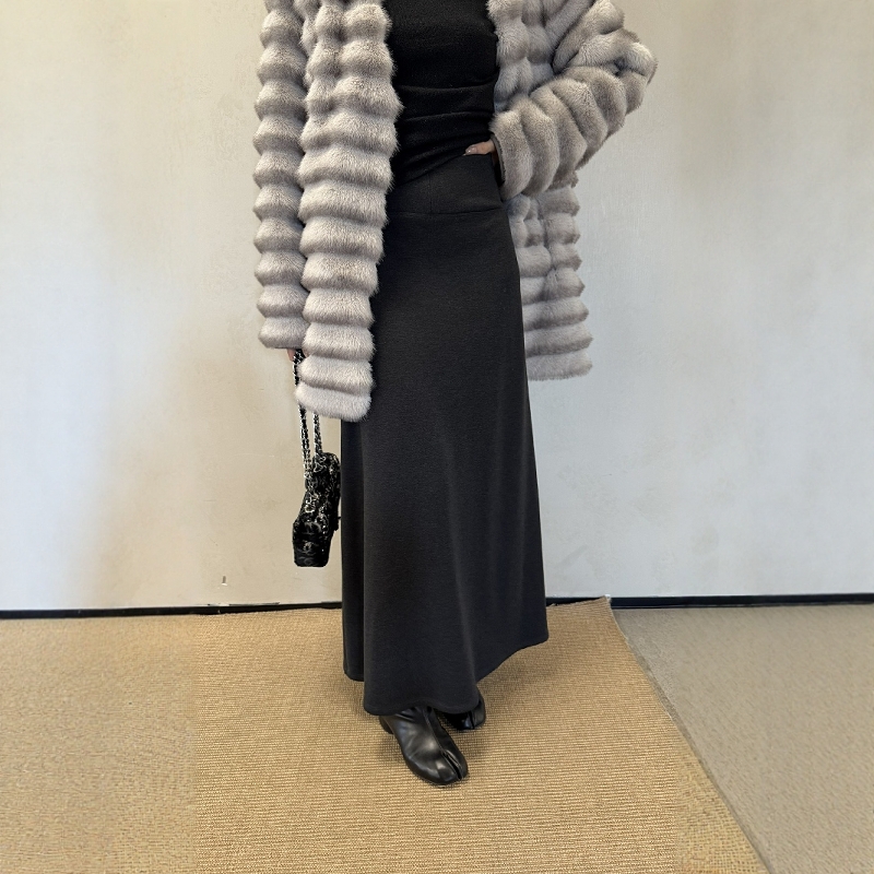 高腰显瘦垂感鱼尾半身裙