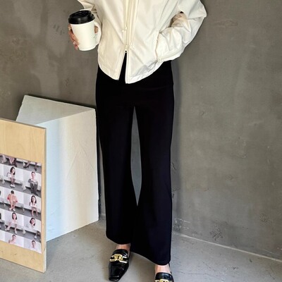 工厂总店直销 摩登197高腰显瘦九分裤女2025春修身百搭裤子2K609