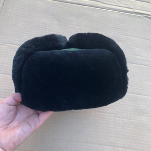 战地猎鹰网冬季寒区皮帽橄榄绿雷锋帽羊剪绒护脸护耳保暖帽