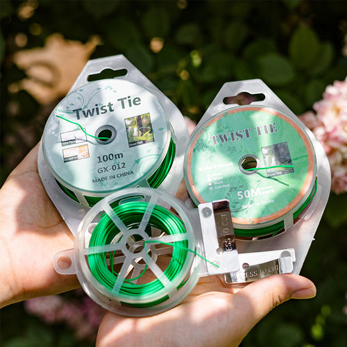 自带剪断器园艺轧带爬藤绑花神器