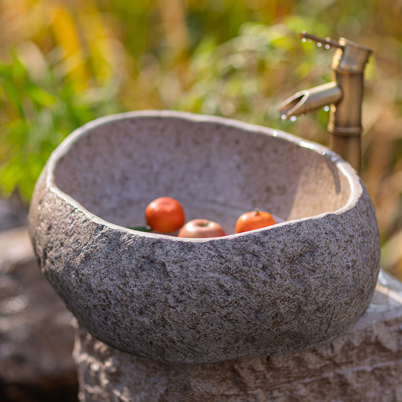 掬涵户外庭院洗手盆仿古石材水槽阳台复古怀旧多功能洗手池摆件,家居饰品,户外/庭院摆件,淘宝优惠券,粉丝福利购,淘宝优惠卷