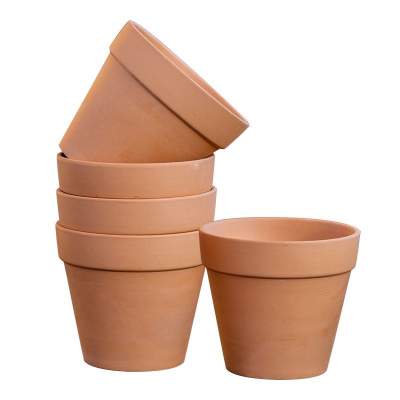 陶土粗陶透气泥瓦陶瓷红陶花盆
