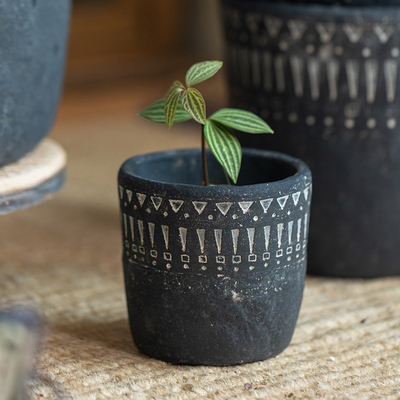 小花盆复古创意艺术做旧花盆