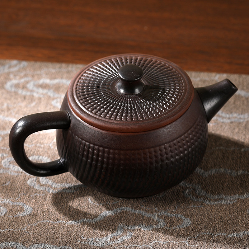 紫陶跳刀茶壶紫砂陶瓷茶壶大容量泡茶器茶具套装单个家用办公茶壶,餐饮具,茶壶,淘宝优惠券,粉丝福利购,淘宝优惠卷