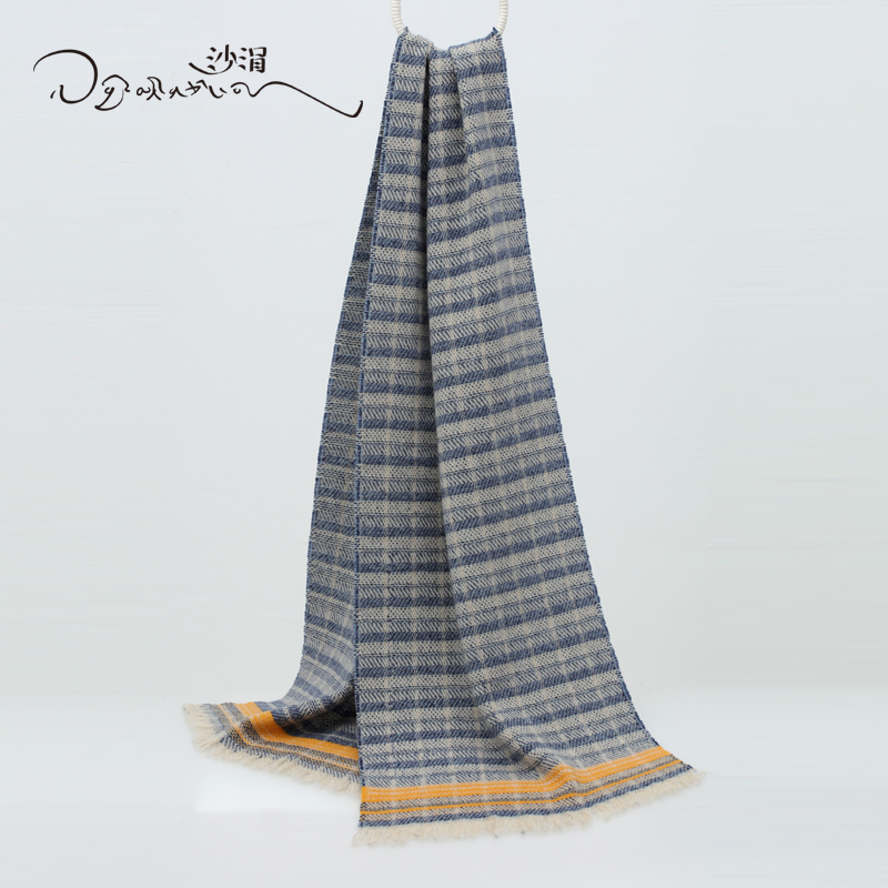 sandriver格子休闲百搭围巾