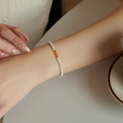 高级感珍珠手链通勤百搭叠戴送礼