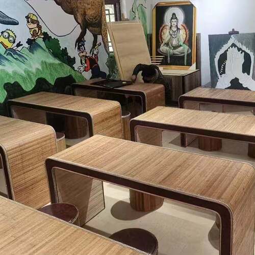 新中式国学桌培训班课桌椅幼儿园仿古书法桌子学生书画毛笔练字桌