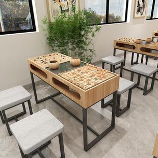 围棋桌椅组合象棋桌两用棋盘桌多功能下棋培训桌量大定制厂家直销