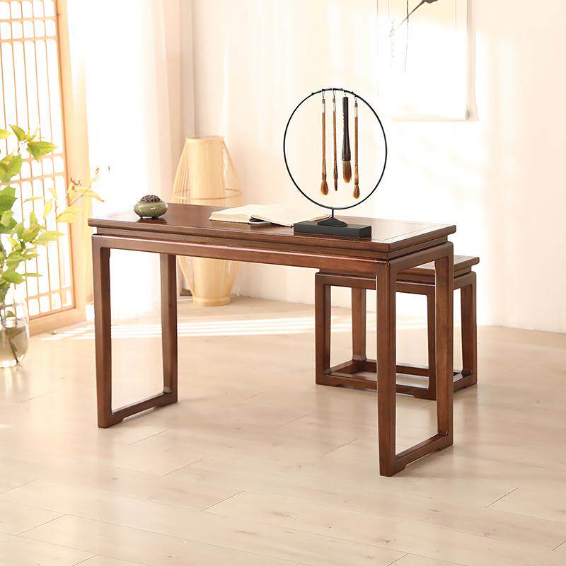 实木古琴桌凳专用新中式共鸣箱茶艺桌简约古筝国学书法画抄经培训