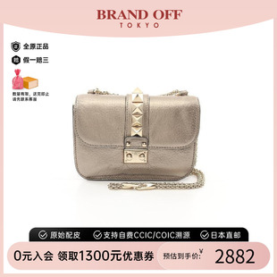 中古Valentino華倫天奴女包B級9新shoulder bag斜挎包牛皮單肩包