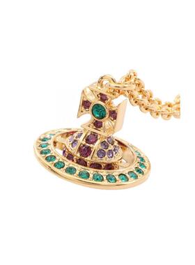 中古Vivienne Westwood薇薇安女S级99新necklace项链镀金金属项链