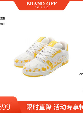 中古LV路易威登男A级95新sneakers运动鞋牛皮鞋白色