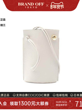 中古Loewe罗意威女包S级99新shoulder bag斜挎包牛皮单肩包灰色