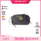 中古Gucci古驰女包B级9新Marmont马蒙包牛皮斜挎包黑色正品 时尚