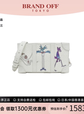 中古LV路易威登女包A级95新Taurillon Soft Trunk老花单肩包复古