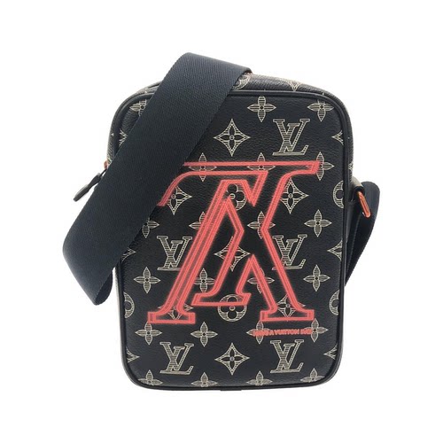 中古LV路易威登老花斜挎包