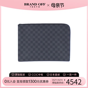 中古LV路易威登女包A级95新时尚设计感Joule棋盘格手拿包BRANDOFF