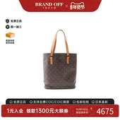 中古LV路易威登女包B级9新Vivian GM薇薇安涂层 防水帆布托特包