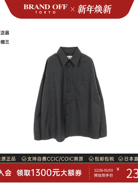 中古Marni玛尼男A级95新tops上衣羊毛上衣灰色正品时尚BRANDOFF