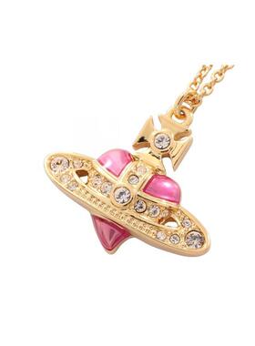 中古Vivienne Westwood薇薇安女S级99新necklace项链镀金金属项链