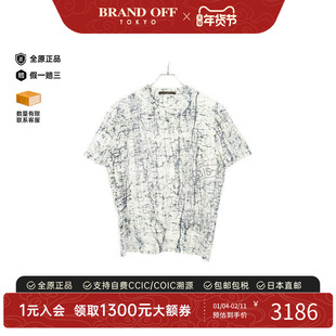 中古LV路易威登男B级9新T-shirtT恤棉上衣白色
