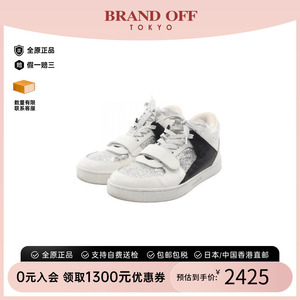 日本中古二奢Celine赛琳女B级9新sneakers运动鞋牛皮鞋白色正品