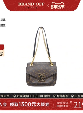 中古LV路易威登女包A级95新Passy Bag邮差包老花单肩斜挎包时尚