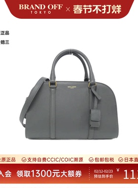 中古YSL圣罗兰女包A级95新655008 16R0W Bag灰色小牛皮斜挎包正品