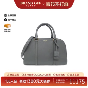 中古YSL圣罗兰女包A级95新655008 16R0W Bag灰色小牛皮斜挎包正品