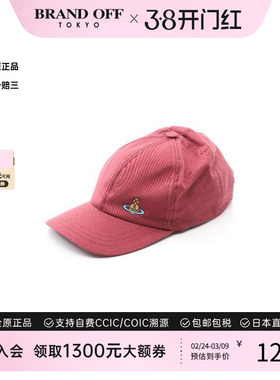 中古Vivienne Westwood薇薇安男S级99新cap帽帆布帽子红色