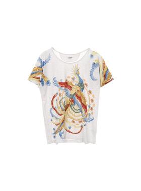 中古Hermes爱马仕女B级9新cut sew针织布棉上衣灰色时尚BRANDOFF