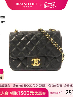 中古Chanel香奈儿女包B级9新Mini CF方胖子 17斜挎包
