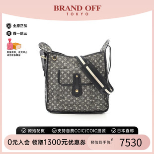 中古LV路易威登女包A級95新shoulder bag斜挎包帆布斜挎包黑色