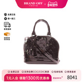 中古LV路易威登女包A级95新shoulder bag斜挎包漆皮斜挎包黑色HK
