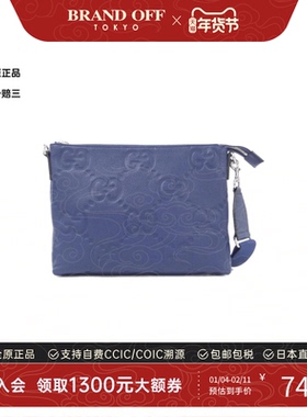 中古GUCCI古驰通用A级95新696009 AABY7 Bag压花老花斜挎包
